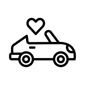 Wedding Car,car,wedding,marriage,love And Romance icon