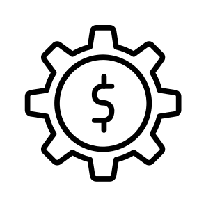Cog Wheel,wheel,cog,dollar,accounting icon