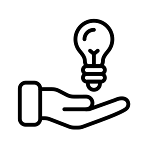 Solution,foco,bulb,hand,idea icon