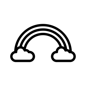 Rainbow,color,forecast,gay,weather icon