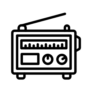 Radio,audio,multimedia,music,electronic Devices icon
