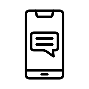 Message,chat,conversation,communications,smartphone icon