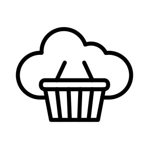 Basket,shopping Basket,commerce And Shopping,cloud Computing,cloud icon