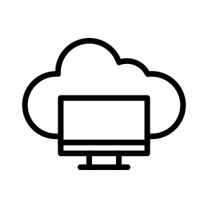 Monitor,cloud Service,cloud Computing,screen,cloud icon