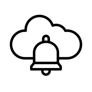 Notification,cloud Service,notification Bell,cloud Computing,alarm icon
