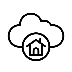Smart House,cloud,smart Home,cloud Computing,computing icon
