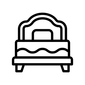Bed, Sleep, Rest, Furniture, Mattress, Bedroom, Rest, Lie Down, Relax icon