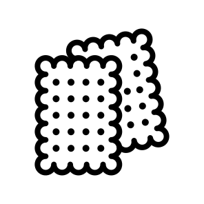 Biscuit, Snack, Cookie, Treat, Baked, Sweet, Cracker, Food, Crunchy icon