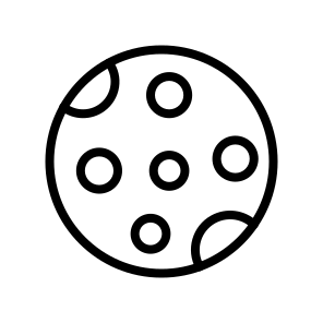 Full Moon, Lunar, Celestial, Night, Sky, Moon, Bright, Circle, Orbit icon