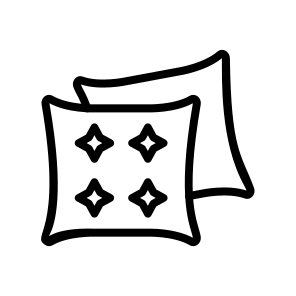 Pillow, Sleep, Rest, Cushion, Head, Bedding, Support, Comfort, Bed icon