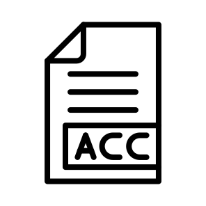 Aac,aac File Format,aac File,aac Extension,aac Format icon