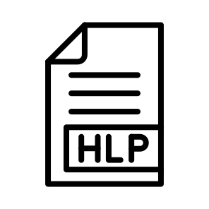 Hlp,format,extension,document,file icon