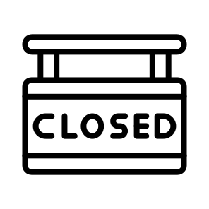 Closed,store,close,shop,signaling icon