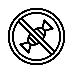No Sugar,candy,sugar,food And Restaurant,forbidden icon
