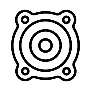 Car Speakers, Audio, Sound System, Car Accessories, Car Audio, Vehicle icon