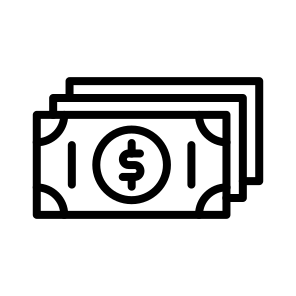 Money, Currency, Cash, Finance, Wealth, Funds icon