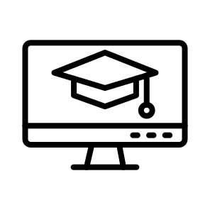 Online Courses, E Learning, Distance Learning, Digital Education, Virtual Classes, Web Based icon