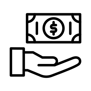 Pay Cash, Cash Payment, Currency, Money, Pay In Cash, Pay In Person icon