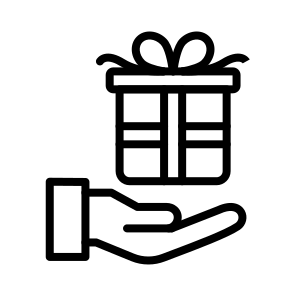 Presents, Gifts, Gifting, Offerings, Donations, Tokens icon