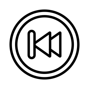 Backward,music Player,video Player,multimedia Option,arrow icon