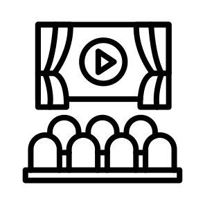 Cinema,cinema Screen,music And Multimedia,entertainment icon