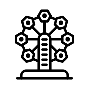 Ferris Wheel,amusement Park,big Wheel,entertainment,funfair icon