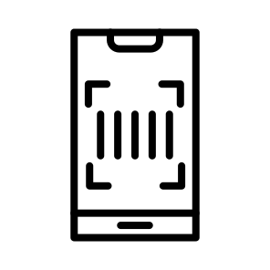 Barcode ,line ,commerce ,vertical Lines ,phone icon