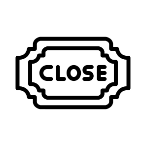 Close ,sign ,signaling ,store ,shop icon