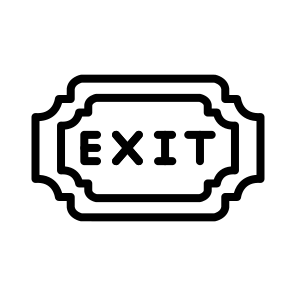 Exit ,signaling ,signal ,signs ,supermarket icon