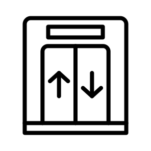 Lift ,elevator ,doors ,electronics ,supermarket icon