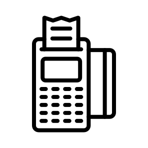 Payment ,receipt ,credit Card Payment ,machine ,pay icon