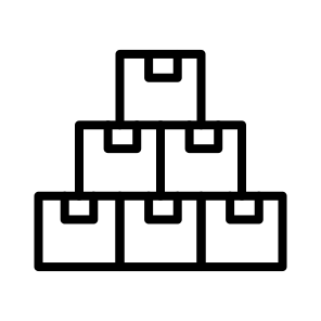 Stock ,box ,boxes ,packages ,delivery icon