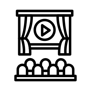 Cinema, Cinema, Movie Theater, Film, Entertainment, Movie icon