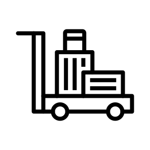 Luggage Cart, Cart, Luggage, Suitcase, Travel, Baggage icon