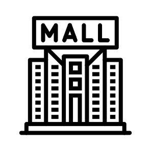 Shopping Mall, Mall, Retail, Complex, Shopping Center, Retail Space icon
