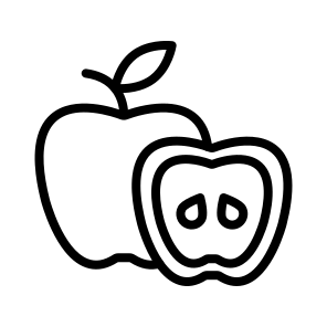 Apple,apples,fruit,food And Restaurant,vegetarian icon