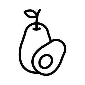 Avocado,fruit,vegan,food And Restaurant,vegetarian icon