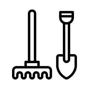 Gardening Tools,gardener,farmer,fork,shovel icon