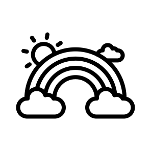 Rainbow,sun,weather,nature,rainbow Smash icon
