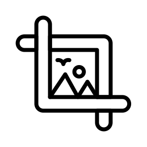 Crop, Crop, Edit, Cut, Resize icon