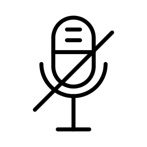 Microphone Disable, Microphone, Disable, Mute, Audio icon