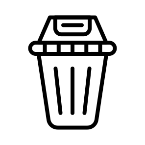 Trash, Trash, Delete, Discard, Remove icon