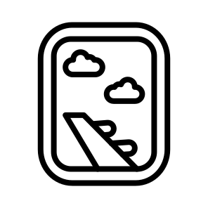 Airplane Window,plane,transportation,window,flight icon