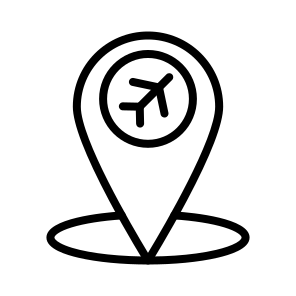 Airport Location,maps And Location,transportation,flight,travel icon