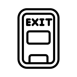 Emergency Exit,door,emergency,exit,plane icon