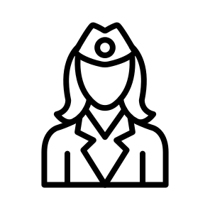 Flight Attendant,profession,transportation,woman,attendant icon