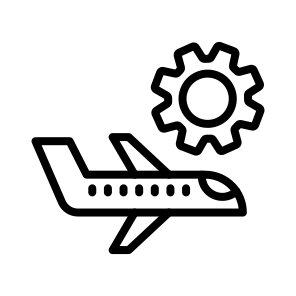 Plane Maintenance,aviation,transportation,plane,gear icon