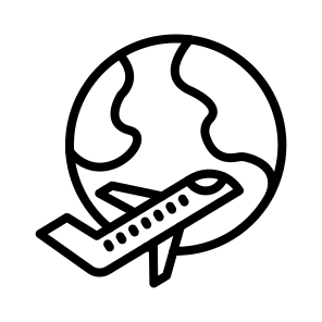Travel,international,travelling,transport,earth icon
