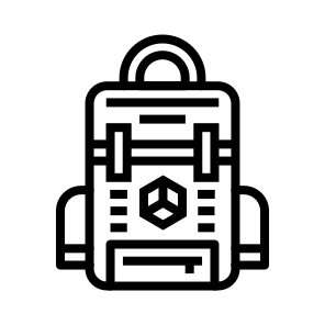 Ar Backpack, Augmented Reality, Backpacking, Ar Gear, Adventure, Travel icon