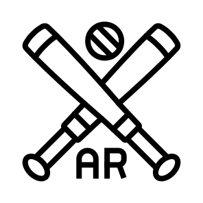 Ar Baseball, Augmented Reality, Baseball Game, Sports, Ar Bat And Ball, Gaming icon